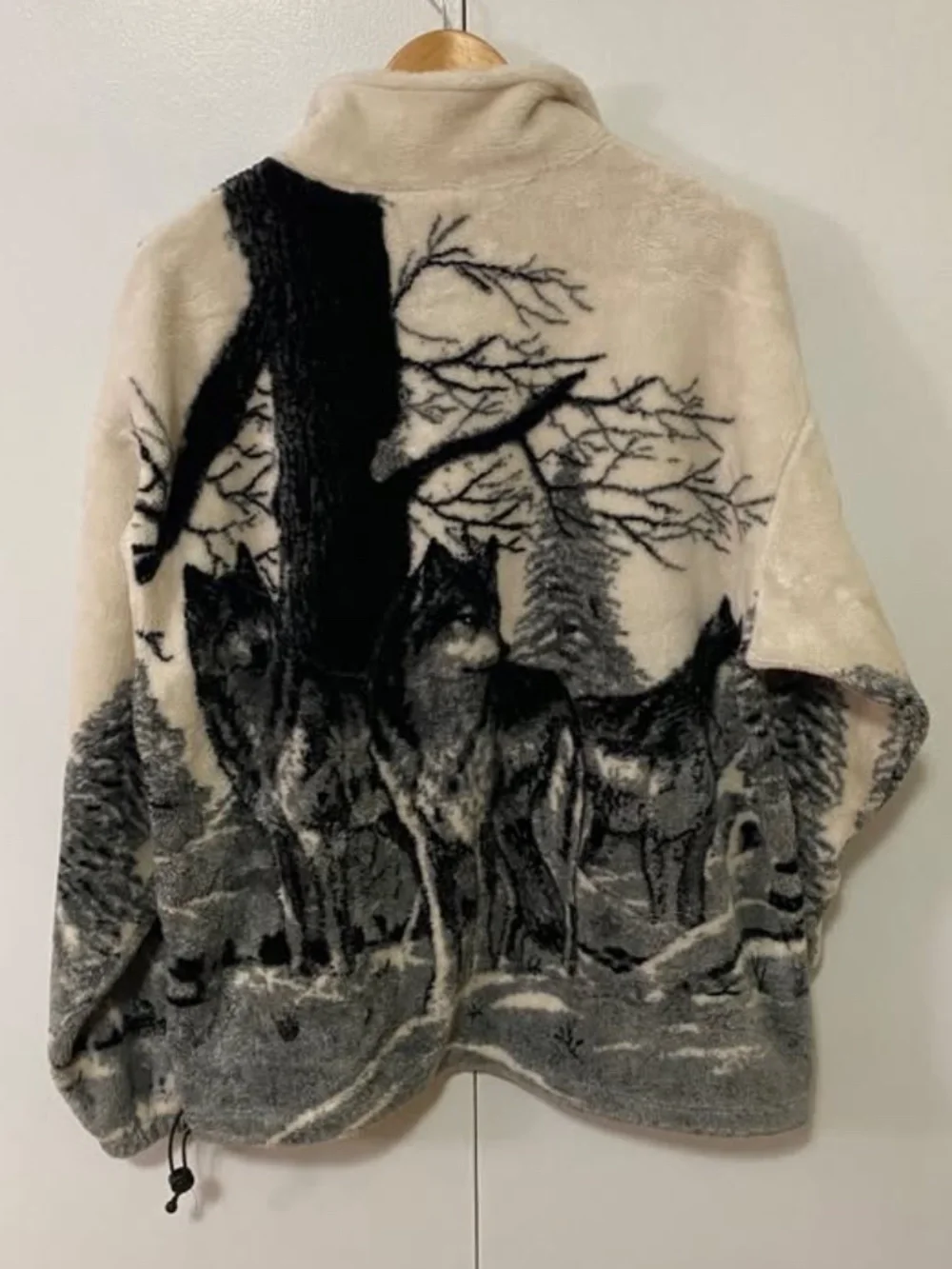 Vintage Wolf Yukon Fleece Zip Up Sweater - Picture 2 of 6